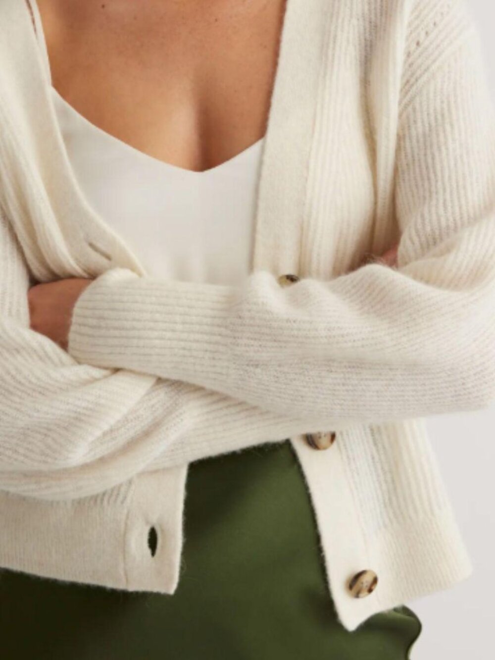 Quince Baby Alpaca-Wool Cropped Cardigan